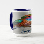 Lebendige Allen-Kolibri-Malerei Tasse (Vorderseite Links)