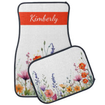 Lebendige Aquarell-Wildblumen Personalisiert