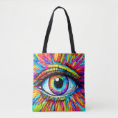 Lebendige Augen-Kunst Tasche (Vorderseite)