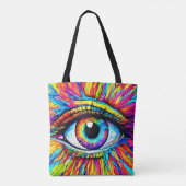 Lebendige Augen-Kunst Tasche (Rückseite)