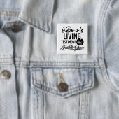 Lebendige Bibelzitat-Christen-Motivation Button (Beispiel)