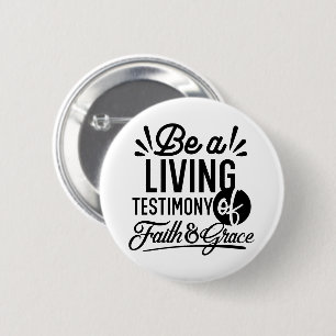 Lebendige Bibelzitat-Christen-Motivation Button