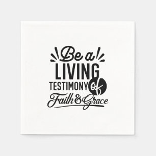 Lebendige Bibelzitat-Christen-Motivation Serviette