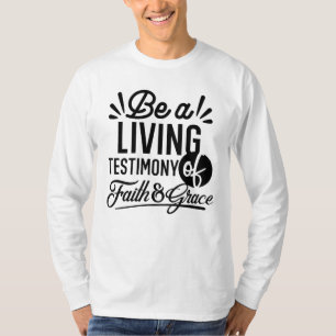 Lebendige Bibelzitat-Christen-Motivation T-Shirt