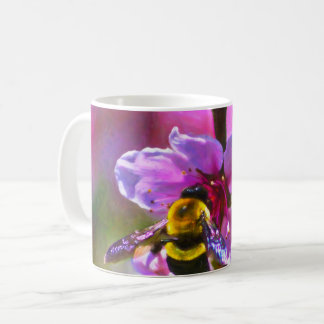 Lebendige Biene Kaffeetasse