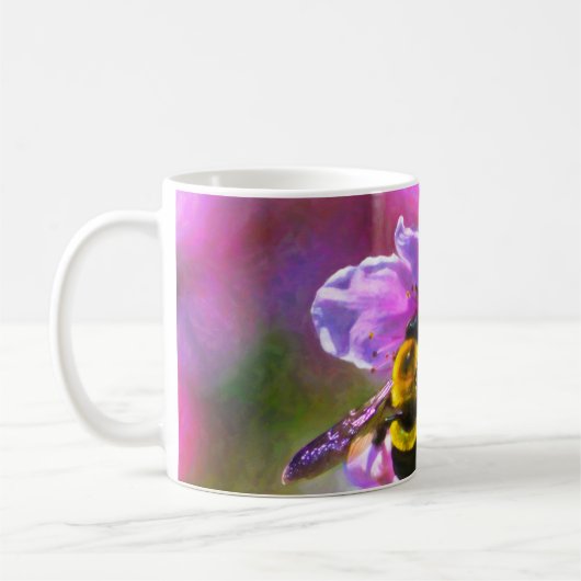 Lebendige Biene Kaffeetasse (Links)