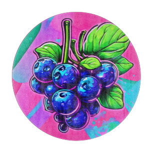 Lebendige Blaubeer-Kunst Schneidebrett