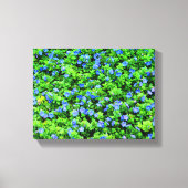 Lebendige blaue Blumen Leinwanddruck (Vorderseite)