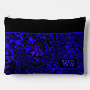 Lebendige blaue Kosmetiktasche Zubehörtasche