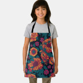 Lebendige Blooms: Eine feine blutige Symphonie Schürze (Insitu)