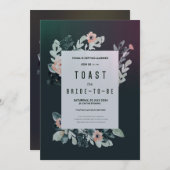 Lebendige Blossom Soiree in Party Blumenstrahler Einladung (Vorne/Hinten)