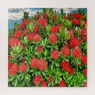 Lebendige blühende Blumen Puzzle
