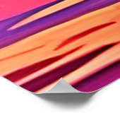 Lebendige blühende Kakteen Poster (Ecke)