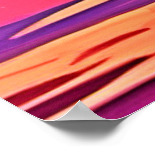 Lebendige blühende Kakteen Poster (Ecke)