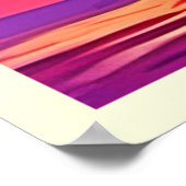 Lebendige blühende Kakteen Poster (Ecke)