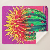 Lebendige blühende Kakteen Sherpadecke (Vorderseite (Horizontal))