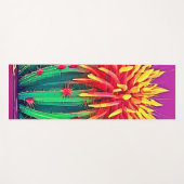 Lebendige blühende Kakteen Yogamatte (Vorderseite (Horizontal))