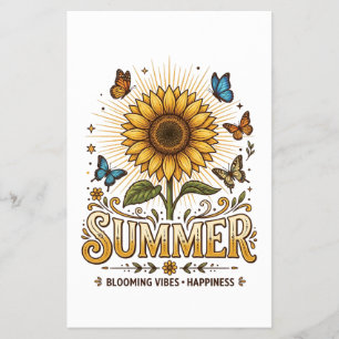 Lebendige blühende Sommer-Sonnenblume mit Schmette Flyer