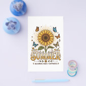 Lebendige blühende Sommer-Sonnenblume mit Schmette Flyer (Einzeln)