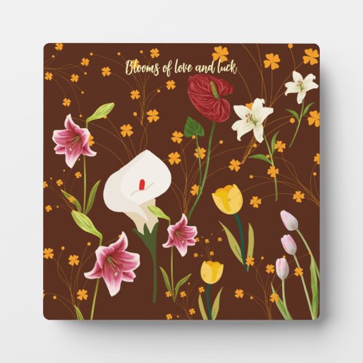 lebendige Blume Fotoplatte (Vorderseite)