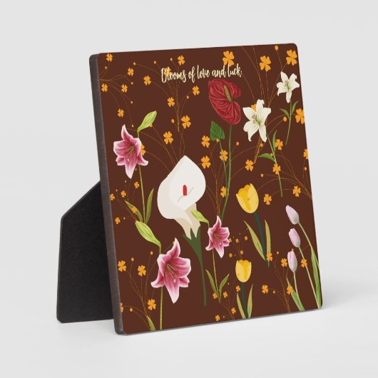 lebendige Blume Fotoplatte (Vorderseite)