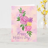 Lebendige Blumen Frohe Muttertags-Karte Karte (Gelbe Blume)
