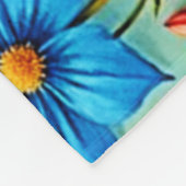 Lebendige Blumen: Garten der Freude Kunst Fleecedecke (Ecke)