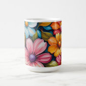 Lebendige Blumen Kaffeetasse (Mittel)