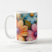 Lebendige Blumen Kaffeetasse (Links)