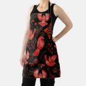 Lebendige Blumen- und Blattmusterdesigns Schürze (InSitu)