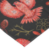 Lebendige Blumen- und Blattmusterdesigns Tischdecke (Schrägansicht)