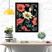 Lebendige Blumenträume: Ein Band der Blüten Fotodruck