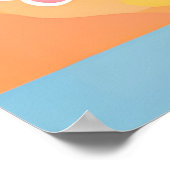 Lebendige Blüten in Schlichtheit Poster (Ecke)