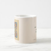 Lebendige Boho-Fraktal-Mandala-Kunst Kaffeetasse (Mittel)