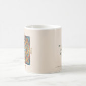 Lebendige Boho-Fraktal-Mandala-Kunst Kaffeetasse (Mittel)