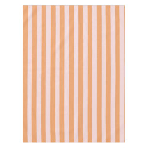 Lebendige Boho Orange & Pink Streifen Frühling & S Tischdecke