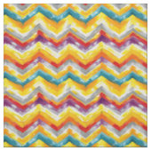 Lebendige Boho-Zickzackmuster Stoff (Muster)