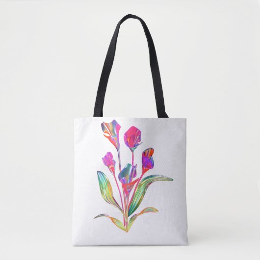 Lebendige Botanische Calla-Lilien-Kunst Tasche (Vorderseite)