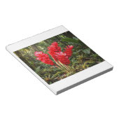 Lebendige botanische Ingwer-Blüten-Kaffeetasse Notizblock (angewinkelt)