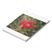 Lebendige botanische Ingwer-Blüten-Kaffeetasse Notizblock (Rotiert)