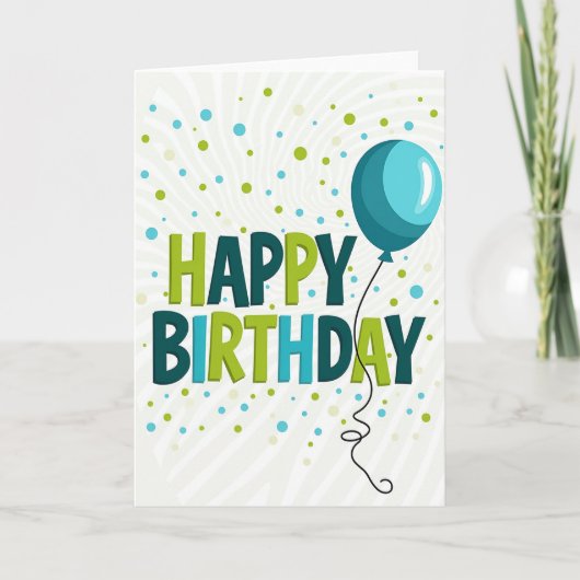 Lebendige Buchstabe Karte (Vorderseite)