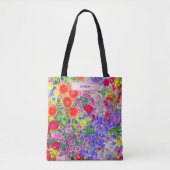 Lebendige Bunte Blumen – Chic Geschenk für Mama Tasche (Vorderseite)