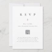 Lebendige Bunte Wildblumen-Hochzeit QR-Code Einladung (Rückseite)