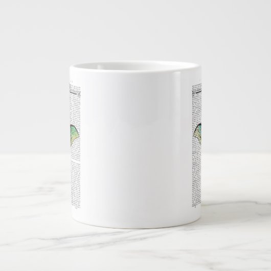 Lebendige Butterfly Jumbo-Tasse (Vorderseite)