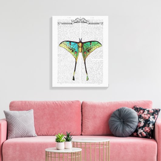 Lebendige Butterfly Leinwanddruck (Insitu (Wohnzimmer))