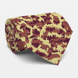 Lebendige Camouflage Doodle Retro Schwarz und Rot  Krawatte
