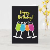 Lebendige Cheers Geburtstagskarte Karte (Gelbe Blume)