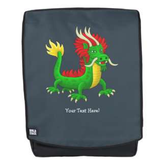 Lebendige chinesische Drachenillustration Rucksack