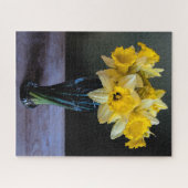 Lebendige Daffodien noch Lebensraum Wasserfarbe Puzzle (Horizontal)