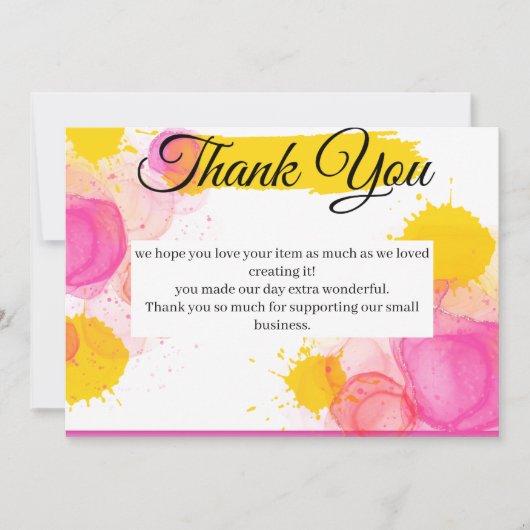 Lebendige Dankbarkeit Dankeskarte (Vorderseite)